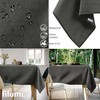 Filumi Tablecloth 80 x 80 cm Grey Washable for Indoor