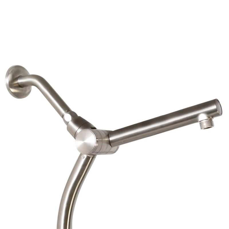 Westbrass SB1520-07 Drill-Free 21" Adjustable Height Shower Head and Handheld
