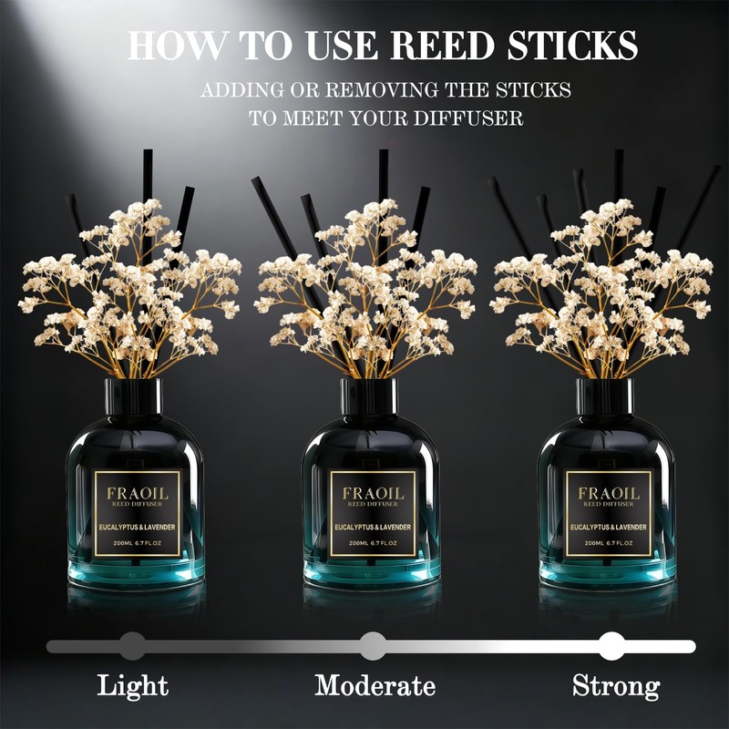 Lavender Reed Diffuser, Reed Diffuser Set 6.7 fl oz (200