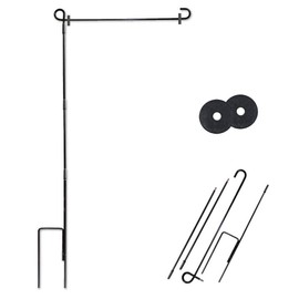 Sports Flags Pennants Company Garden Flag Holder Stand Stake and Rubber Stopper Set