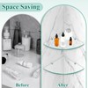 Crowye 2 Pack Glass Corner Shower Shelves 2 Tier Shelves