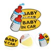 SUPVOX 3pcs Safety Car Sign Reflective Warning Sticker Car Tail