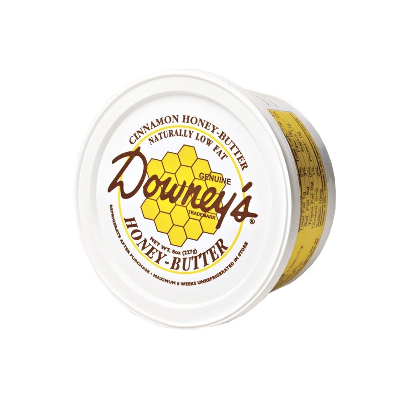 AmishTastes Downey's Natural Honey Butter Variety Pack, Original and Cinnamon