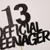 13 decoraciones oficiales para tartas de 13 cumpleaños para adolescentes,