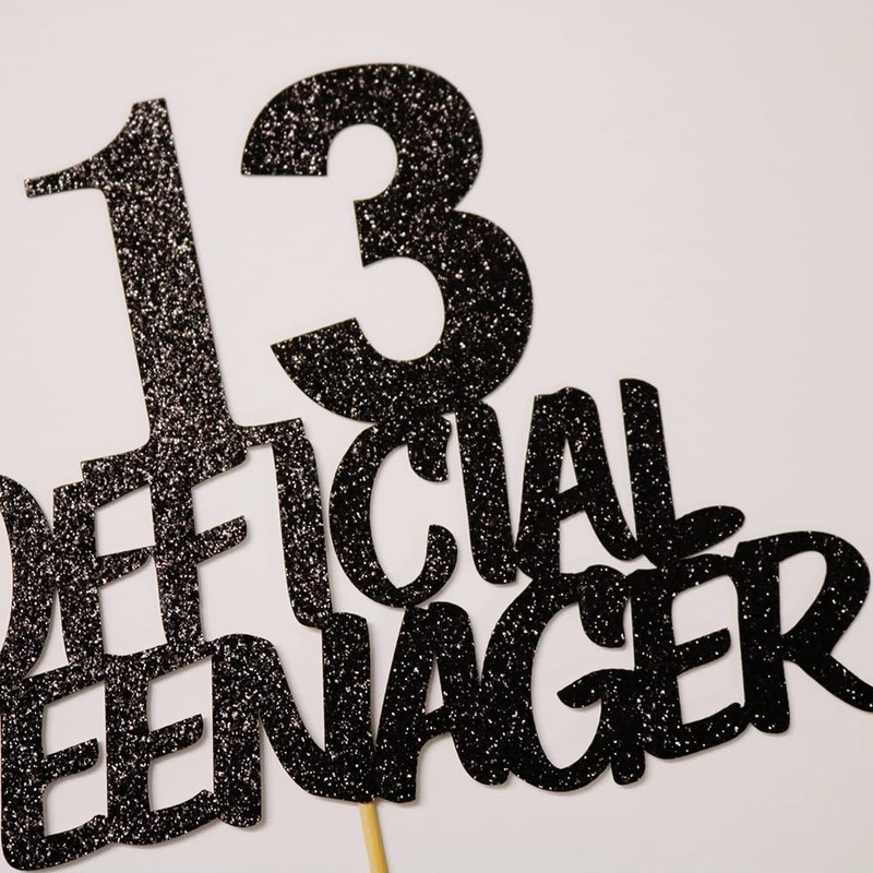 13 decoraciones oficiales para tartas de 13 cumpleaños para adolescentes,