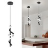 Vloitgol Spiral Led Pendant Light Fixtures, 5500K Cold White Modern