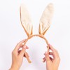 evelay Brown Bendable and Long Rabbit Ears Headband Ideal Cute