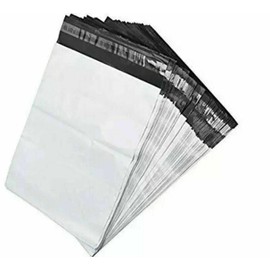 Poly Mailer Envelopes Shipping Packing Bag Self Sealing 2 Mil Thick, 10 x 13 inch, White, 100 Count