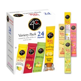4C Iced Tea Variety Pack Sugar Free Delicious Flavors 1.72 Ounce Pack