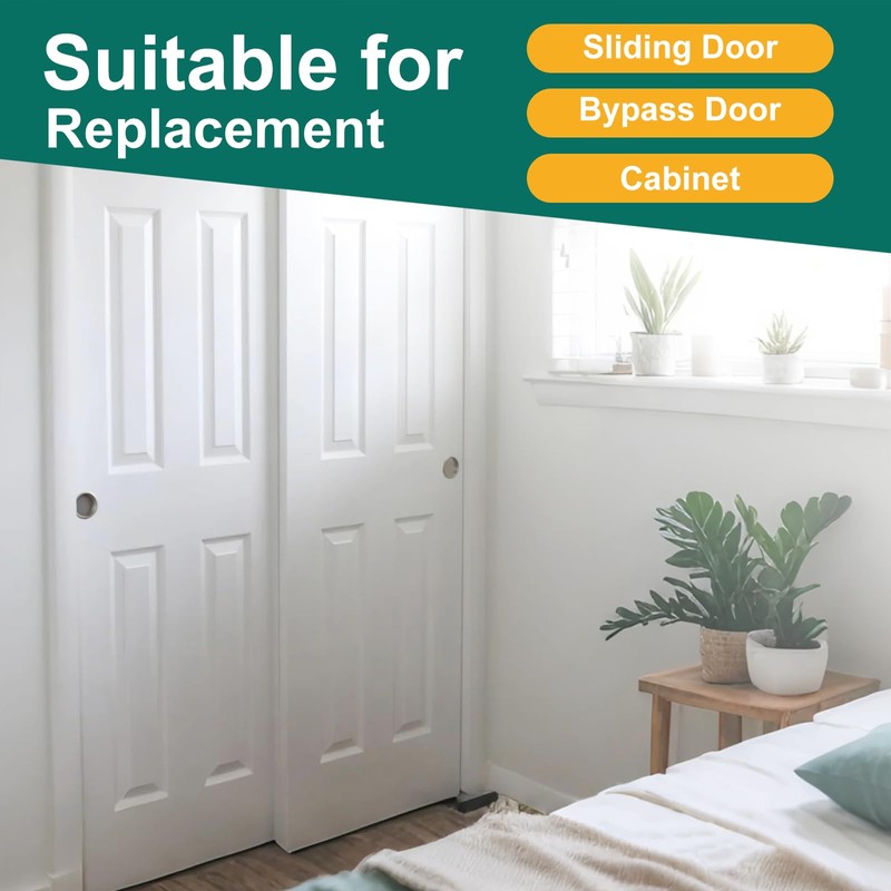 4 Pair Sliding Closet Door Roller Kit - Top Hung