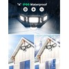 50W Security Lights Outdoor Motion Sensor,5000LM PIR Floodlight with Remote
