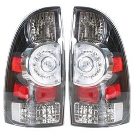 Silscvtt Replacement for 2005-2015 Toyota Tacoma Tail Lights Lamps Brake Rear Left Driver and Right Passenger Side Outer 8156004150 8156004160 TO2800158 TO2800177