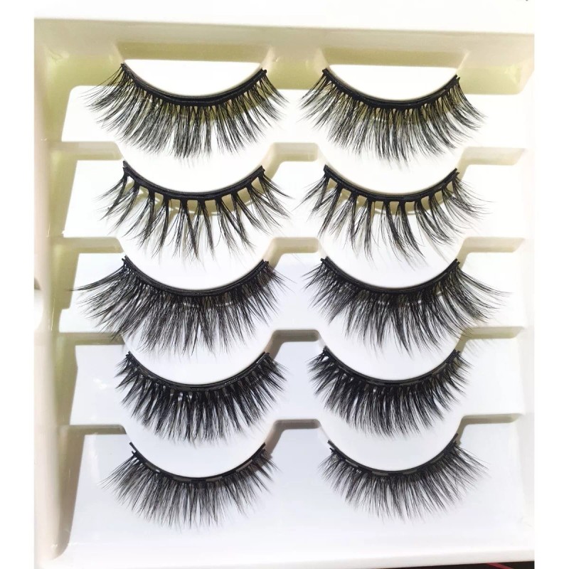 OEM Kit Pestañas Magneticas 5 Par Estilo Natural 2 Delineadores