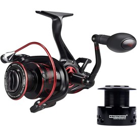 KastKing Sharky Baitfeeder III – Carrete de pesca 10 + 1 Shielded Revestimiento de acero inoxidable BB – de Fibra de Carbono arrastrar para Live Bait Pesca Acción, Sharky Baitfeeder III