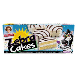 Little Debbie Variety Pack, 1 Box Each Of Zebra Cakes, Cosmic Brownies, Honey Buns, Oatmeal Creme Pies, and Swiss Rolls, 48 Piece Assortment