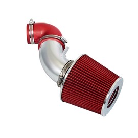 Rtunes Racing Short Ram Air Intake Kit + Filter Combo Compatible For 06-08 Honda Fit 1.5L (Red)