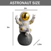 WINUSD Gold Astronaut Statue Decor Astronaut Figures for Room Office