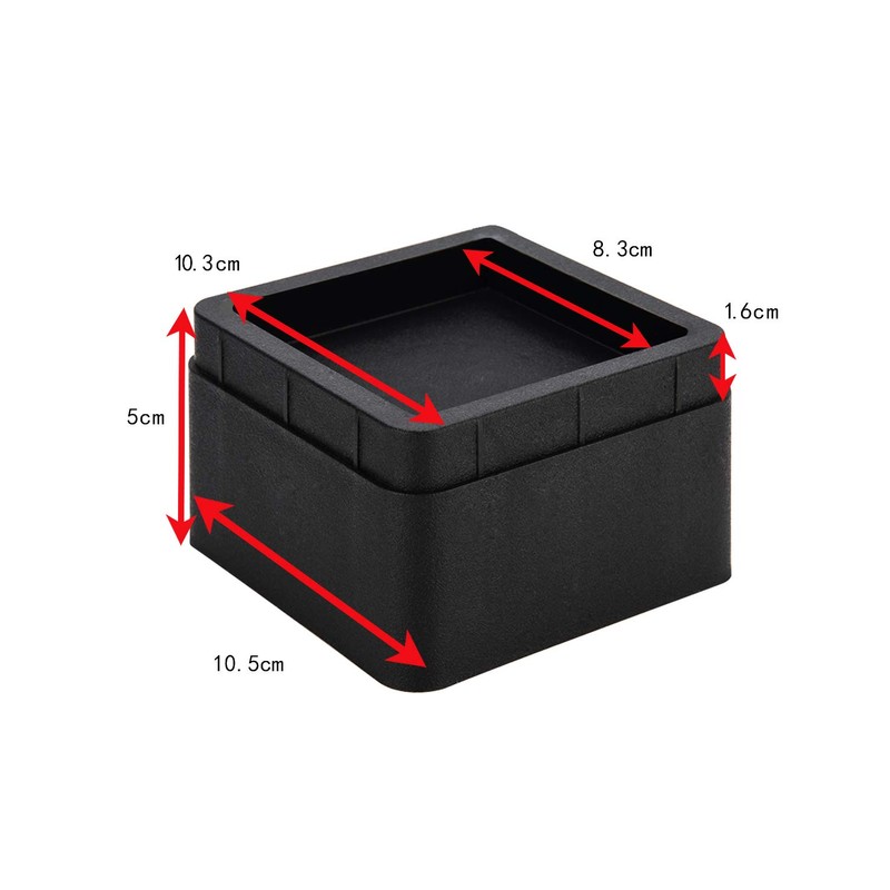 BTSD-home Bed Risers 2 or 4 Inch Heavy Duty Stackable