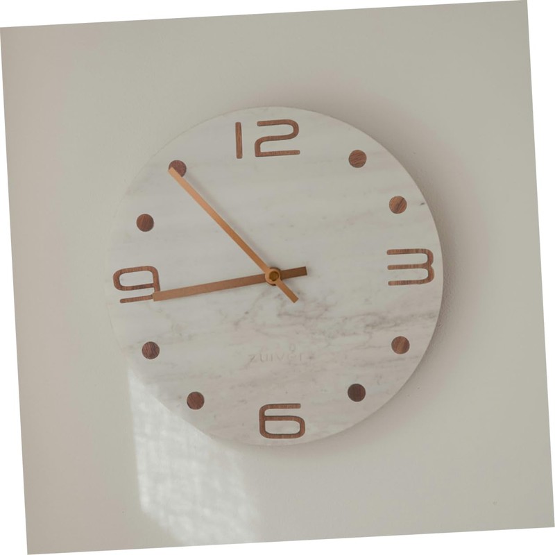 ABOOFAN 1Set DIY Wall Clock Numerals Kit Natural Wood Texture