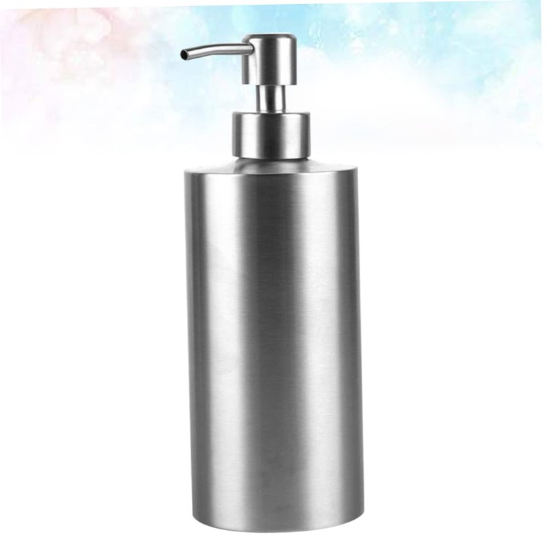 ULTECHNOVO Stainless Steel Soap Dispenser with Rust Pump Cylindrical Hand