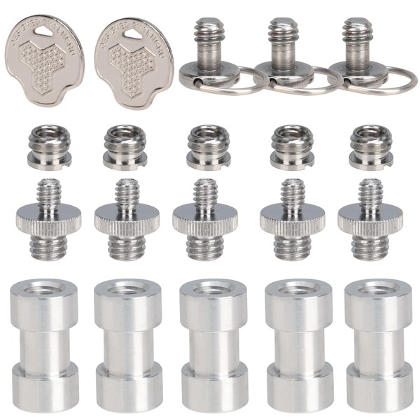 OUZRTG Camera Thread Adapter 1/4 to 3/8 Inch Tripod Screw