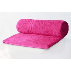 Bentley Priory Linens Hand Towels (2 PACK) for Bathroom Supreme Range 500GSM Super Soft Cotton Pack of 2 Absorbent and Quick Dry Hand Towels Set 50 x 85cm (BRIGHT PINK)