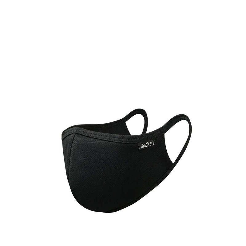 Reusable Black Polyester Face Covering | 2 Pack | Washable