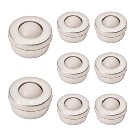 Pack of 8 Ball Castors Furniture Castors Nylon Ball Roller Bearing Universal Roller Bearing for Furniture Luggage Sliding Sledge Conveyor Roller (10 mm Height)