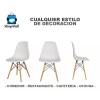 ShopMall Set De 4 Sillas Eames Modernas Minimalistas Casa -