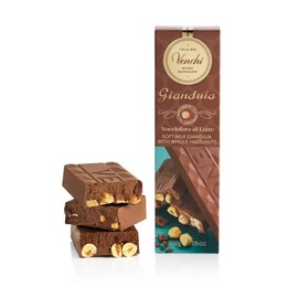 Venchi - Milk Gianduia with Hazelnuts Soft Bars, 7.05 oz - Gluten Free