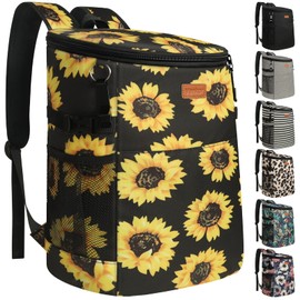 Vankor 30L Sunflower Floral Insulated Cooler Backpack