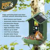 EASYPIX BirdyCam Solar Power Bird Feeder with Camera, Automatic HD
