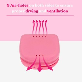 Genco Dental Retainer Case - Mouthguard Case - Mouth Guard Case. Fits Aligners, Night Guards & Retainers | Retainer case with vent holes
