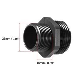 TA-VIGOR 1Pcs M25 2 Holes Cable Gland, IP68 Waterproof Adjustable Plastic Nylon Wire Connectors Gland Joints for 7mm-8mm Cables, Locknut Stuffing Glands with Locknut and Washer – Black