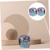 LABRIMP 2pcs Delicate Tea Box Multi-function Sealed Tinplate Containers for
