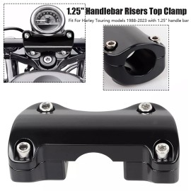 Unbranded 1-1/4" Handlebar Riser Top Clamp For Harley Touring Electra Road Street Glide