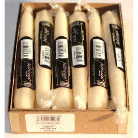 6in Ivory Taper Candles. Made in USA