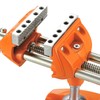 MAXMAN Clamp Bench Vise with Post Universal, Woodworking Vise, 360°