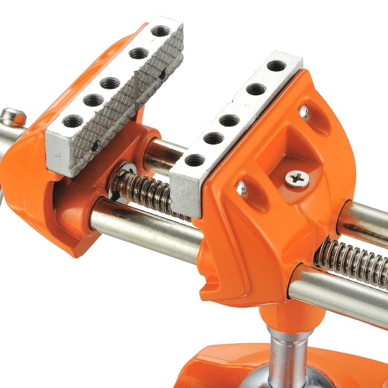 MAXMAN Clamp Bench Vise with Post Universal, Woodworking Vise, 360°