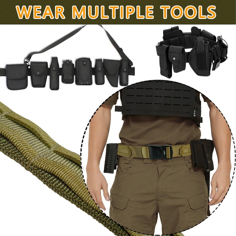 Fantecia Tactical Belt, 1.7 Inch Inner and Outer Belt with