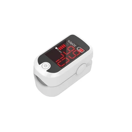 HOME CARE Oxímetro Digital de Pulso de Dedo con Pantalla OLED, Monitor Digital de Frecuencia Cardíaca PR y Saturación de Oxígeno en Sangre SpO2, Indice de Perfusión PI para Detección y Monitorear Diaria COLOR BLANCO