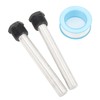 2 Pcs Water Heater Anode Rods 1/2in NPT Thread Magnesium