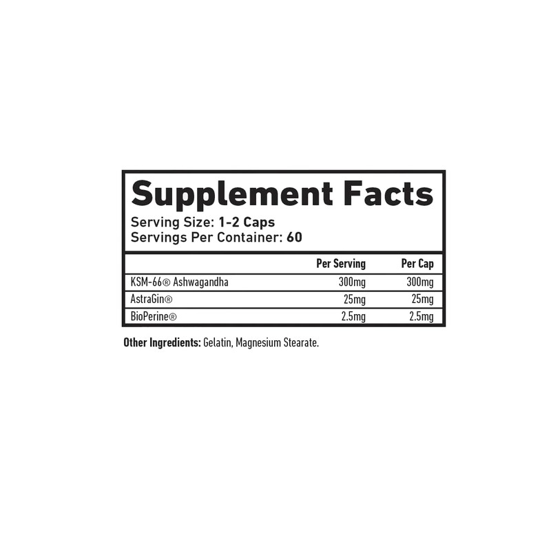 TWP Nutrition Platinum Series KSM-66 300mg Ashwagandha, 60 Capsules and