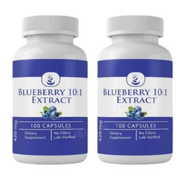 2 Pure Organic Ingradient Blueberry 100 Capsules Blueberry Extract / 2개 퓨어 오가닉 인그레디언트 블루베리 100캡슐 블루베리추출물