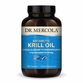 Dr. Mercola, Antarctic Krill Oil Nutritional Supplement, 90 Servings (180 Capsules), Support a Healthy Heart, Overall Joint Comfort and Immune...     