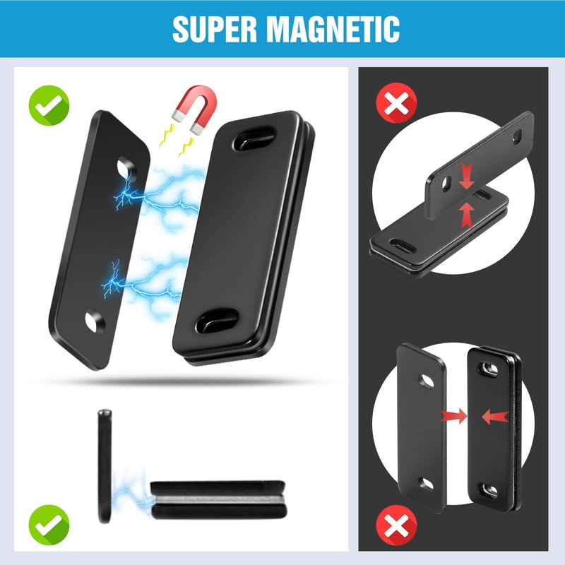 Ultra Thin Cabinet Magnets Door Catch, Adhesive Drawer Latch,Cabinet Magnetic