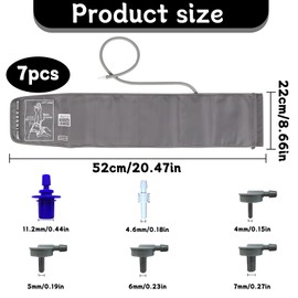 Blood Pressure Cuff Upper Arm Accessories, 22-52 cm Large Cuff for Blood Pressure Monitor with 6 Joints, Blood Pressure Monitor Upper Arm Cuff, Compatible with Most Blood Pressure Monitors