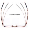 DOOViC DOOViC Blaulichtfilter Computer Lesebrille Braun Schildkröte/Eckig Rahmen Leichte Brille/Lesehilfe/Sehhilfe