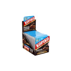 Kopiko Focus Coffee Candy – Have 80mg Caffeine per 2 Pieces for Energy & Mental Focus – Sugar-Free Hard Candy with Real Indonesian Coffee Extract (12 Pack w/4 Candies Each)