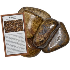 Hypnotic Gems Materials: 11 lbs Bronzite Tumbled Stones - Grade 1 - XXLarge - 1.75" to 2.5" Avg. - Bulk Natural Rocks Polished Gemstone Supplies for Wicca, Reiki, Energy Crystal Healing